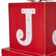 Glitzhome 32"H Lighted Wooden Stacked Block "JOY" Porch Sign Boxes