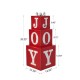 Glitzhome 32"H Lighted Wooden Stacked Block "JOY" Porch Sign Boxes