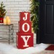 Glitzhome 32"H Lighted Wooden Stacked Block "JOY" Porch Sign Boxes