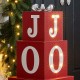 Glitzhome 32"H Lighted Wooden Stacked Block "JOY" Porch Sign Boxes