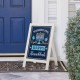 Glitzhome 24"H Hanukkah Wooden Porch Sign or Standing Décor