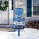 Glitzhome 42"H Wooden Hanukkah Yardstke with Light (9 Bulbs)