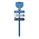 Glitzhome 42"H Wooden Hanukkah Yardstke with Light (9 Bulbs)