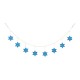 Glitzhome 72"L Metal Hanukkah Garland