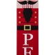 Glitzhome 42"H Wooden Nutcracker "PEACE" Porch Sign Board