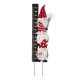 Glitzhome 36"H Lighted Wooden Gnome Snow Gauge Yard Stake or Wall Décor (2 Functions)