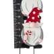 Glitzhome 36"H Lighted Wooden Gnome Snow Gauge Yard Stake or Wall Décor (2 Functions)