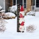 Glitzhome 36"H Lighted Wooden Gnome Snow Gauge Yard Stake or Wall Décor (2 Functions)