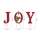 Glitzhome 36"H Metal "JOY" Angel Yard Stake or Standing Decor or Wall Décor with LED Lights (Three Functions)