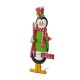 Glitzhome 36"H Metal Penguin Yardstake or Standing Décor or Wall Décor (3 Functions)