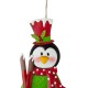 Glitzhome 36"H Metal Penguin Yardstake or Standing Décor or Wall Décor (3 Functions)