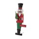 Glitzhome 36"H Metal Nutcracker Yardstake or Standing Décor or Wall Décor (3 Functions)