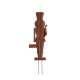 Glitzhome 36"H Metal Nutcracker Yardstake or Standing Décor or Wall Décor (3 Functions)