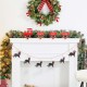 Glitzhome 72"L Metal Christmas Kitty Garland