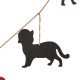 Glitzhome 72"L Metal Christmas Kitty Garland