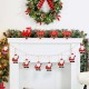 Glitzhome 72"L Metal Christmas Santa Garland