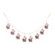 Glitzhome 72"L Metal Christmas Santa Garland