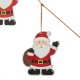 Glitzhome 72"L Metal Christmas Santa Garland