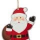 Glitzhome 72"L Metal Christmas Santa Garland