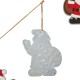 Glitzhome 72"L Metal Christmas Santa Garland