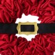 Glitzhome 18"D Christmas Red With Belt Fabric Wreath
