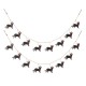 Glitzhome 2 pk 72"L Metal Christmas Kitty Garland