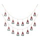 Glitzhome 2 pk 72"L Metal Christmas Gnome Garland