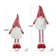 Glitzhome Telescoped Fabric Christmas Gnome Standing Décor