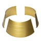 Glitzhome 26"D Gold Metal Tree Collar