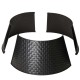 Glitzhome 26"D Black Metal Woven Tree Collar