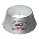 Glitzhome 26"D Galvanized Metal Tree Collar with Truck Motif