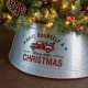 Glitzhome 26"D Galvanized Metal Tree Collar with Truck Motif