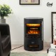 Oak PLUS 25.50"H Modern Freestanding Electric Fireplace Heater with 3D Flame