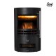 Oak PLUS 25.50"H Modern Freestanding Electric Fireplace Heater with 3D Flame