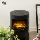 Oak PLUS 25.50"H Modern Freestanding Electric Fireplace Heater with 3D Flame