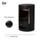 Oak PLUS 25.50"H Modern Freestanding Electric Fireplace Heater with 3D Flame