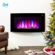 Oak PLUS 35.00"L Modern Wall Mounted Electric Fireplace with 7 Colors Flames and Remote Control