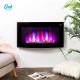 Oak PLUS 35.00"L Modern Wall Mounted Electric Fireplace with 7 Colors Flames and Remote Control