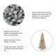 Glitzhome 11ft Pre-Lit Snow Flocked Slim Fir Artificial Christmas Tree with 950 Warm White Lights