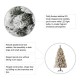 Glitzhome 6ft Pre-Lit Snow Flocked Pencil Pine Artificial Christmas Tree with 300 Warm White Lights