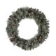 Glitzhome 30"D Pre-Lit Glittered Pine Cone Christmas Wreath with 50 Warm White Lights