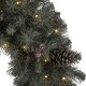 Glitzhome 30"D Pre-Lit Glittered Pine Cone Christmas Wreath with 50 Warm White Lights