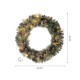 Glitzhome 30"D Pre-Lit Glittered Pine Cone Christmas Wreath with 50 Warm White Lights