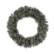 Glitzhome 36"D Oversized Pre-Lit Glittered Pine Cone Christmas Wreath with 50 Warm White Lights