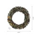 Glitzhome 42"D Oversized Pre-Lit Glittered Pine Cone Christmas Wreath with 70 Warm White Lights