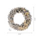 Glitzhome 30"D Pre-Lit Snow Flocked Christmas Wreath with 50 Warm White Lights