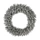 Glitzhome 36"D Oversized Pre-Lit Snow Flocked Christmas Wreath with 60 Warm White Lights