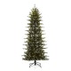 Glitzhome 7.5ft Pre-Lit Green Pencil Pine Artificial Christmas Tree with 450 Warm White Lights