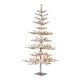 Glitzhome 6ft Deluxe Pre-Lit Snow Flocked Pine Artificial Christmas Tree with 300 Warm White Lights