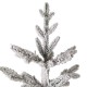 Glitzhome 6ft Deluxe Pre-Lit Snow Flocked Pine Artificial Christmas Tree with 300 Warm White Lights